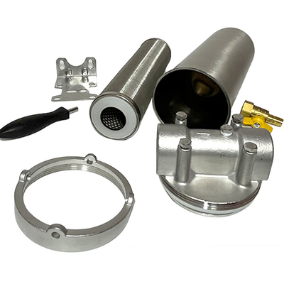 Commercial Grade Pipeline Filter 8T/H Large Flow Manual SS Filter Housing with Manual Power Source