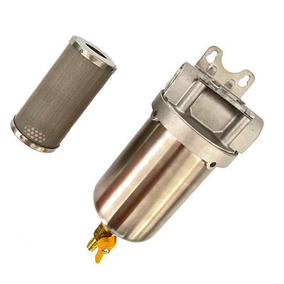5/10/20 Inches SS304 SS316 Pipeline Filter Housing for Water / Food Liquid Filtration Max working pressure 0.1-1Mpa