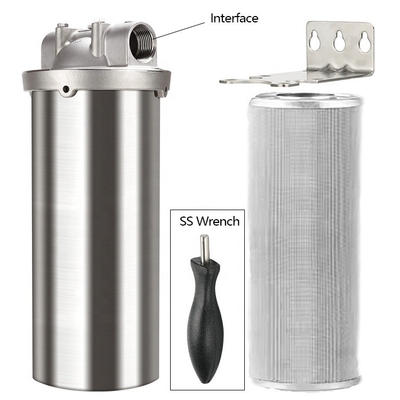 10 Inch Clamp Prefilter for Whole House Water Filtration Flow rate 6 / 8 /15 T/H High Flow Capacity and Voltage v 0