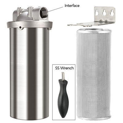 10 Inch Filter Cartridge SS304/SS316 Material Eco-Friendly Design for Home Water Filtration System