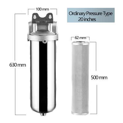 English Operating Language 20&quot; Stainless Steel Prefilter for Residential Water Filtration NO App Control