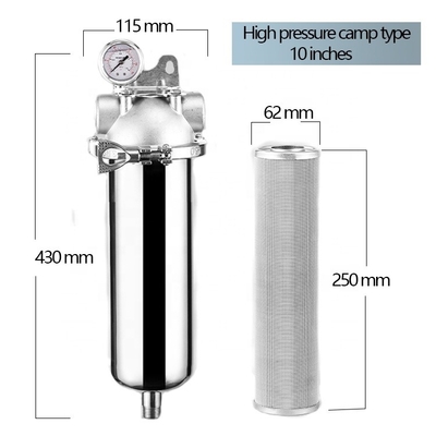 English Operating Language Durable and Stainless Steel Mesh Pre-filter for Home Systems 10 inch Eco-Friendly Choice