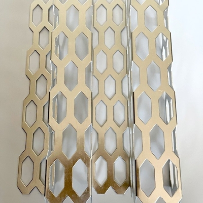 Customizable Decorative Punching Metal Facade Panels with Perforated Patterns in 300 Series Grade Stainless Steel