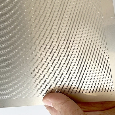 316 Steel Grade Ventilation Punching Metal Screens Perforated Sheet Plate for Cladding Panels Slotted Sample