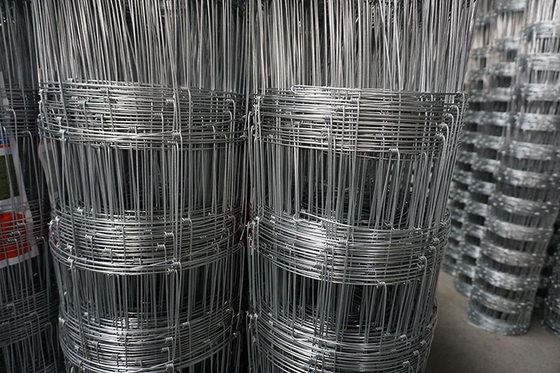 Sustainable Farming Practices Square Knot Weather-Resistant Grassland Fence with Not Coated Frame Finishing