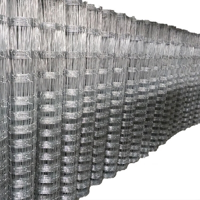 Unbeatable Livestock Control Galvanized Wire Mesh Cattle Fence with Metal Frame and 10/15/20/25cm Vertical Wire Spacing