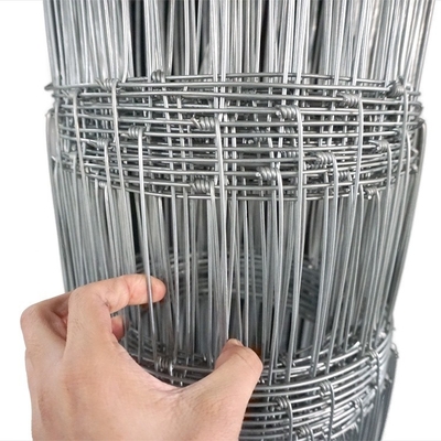 Sustainable Galvanized Iron Woven Hinge Joint Knot Farm Fencing for All Livestock Needs NATURE Pressure Treated Wood Type