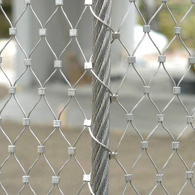 20mm to 200mm Mesh Size Architectural Decorative Stainless Steel Wire Rope Mesh with Woven Technique