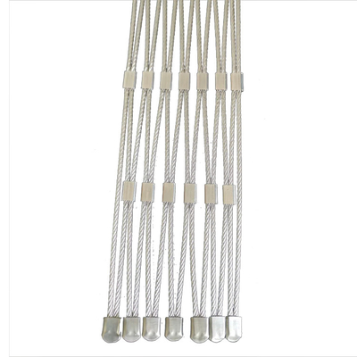 20mm to 200mm Mesh Size Architectural Decorative Stainless Steel Wire Rope Mesh with Woven Technique