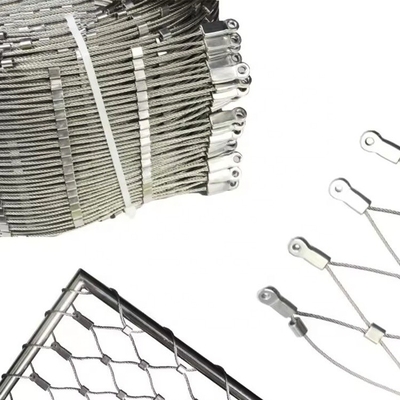 304 Stainless Steel Wire Rope Safety Net Ideal for Climbing Plants Mesh Size 20mm to 200mm Durable Ferrule Style Weave