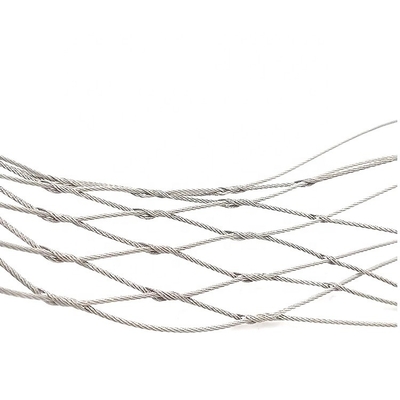 304 Stainless Steel Wire Rope Safety Net Ideal for Climbing Plants Mesh Size 20mm to 200mm Durable Ferrule Style Weave
