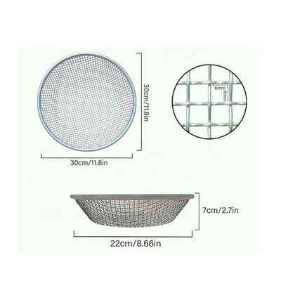 Gardening Essential Accessory Large 11.8 Inch Steel Compost Sieve Heavy Duty Garden Sifter Mesh