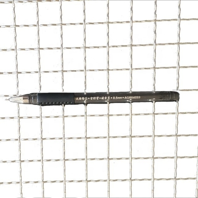 Twill Weave Protecting Mesh Custom Sized Woven Grill Netting Galvanized Marine Crimped Wire Mesh for Stairway