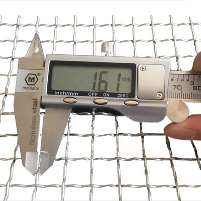 Twill Weave Protecting Mesh Custom Sized Woven Grill Netting Galvanized Marine Crimped Wire Mesh for Stairway