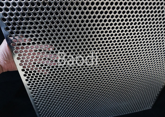 304l 316l Perforated Stainless Steel Mesh Round 0.8mm Hole