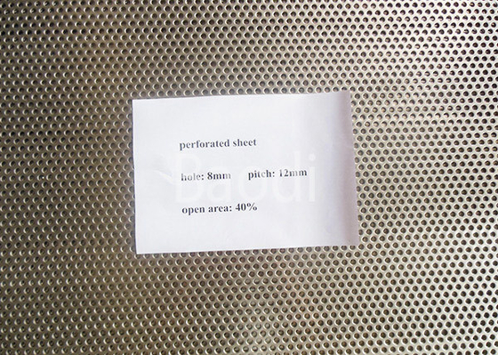 0.5mm 316L Perforated Wire Mesh Round Screen Filter