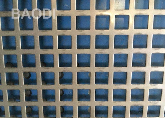 Square Hole Galvanized Decorative Screen ODM Perforated Mesh 1m X 2m