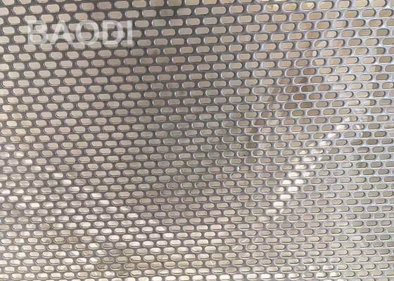 1X2M Galvanized Slotted Hole Perforated Stainless Steel Mesh Screen For Mining