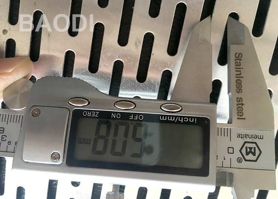 Punching Slotted Hole 0.5mm 0.8mm Perforated Aluminium Mesh Filter Mining Screen