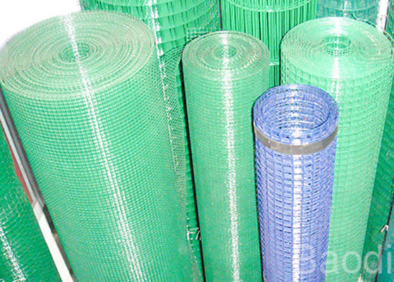 Animal Fence Pvc Coated 1x1 Ss Weld Mesh Green Color 19 Gauge